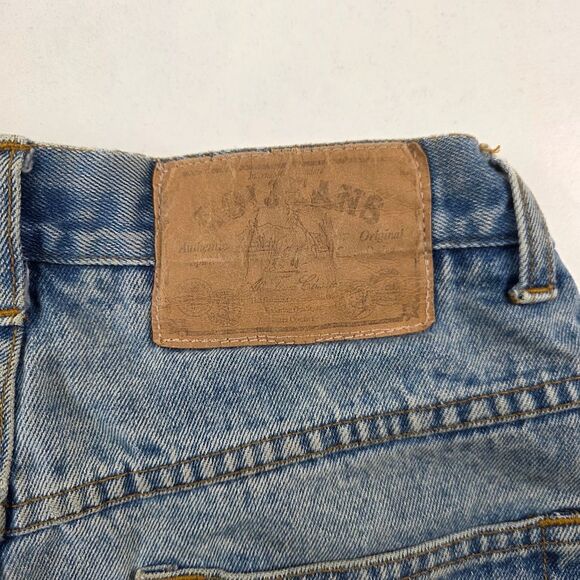 Vintage NO! Jeans 90s Patchwork Abstract Denim Pants Rare Distressed Jeans 28x27 - Picture 8 of 14